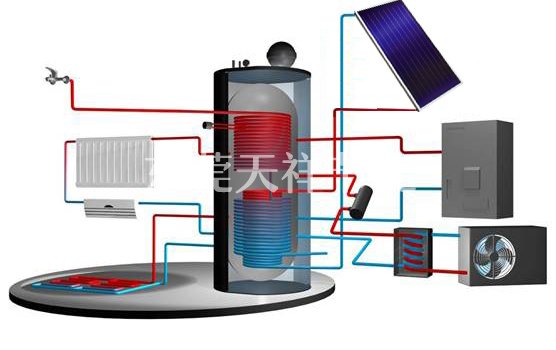 空气能热泵辅助加热太阳能集中热水系统